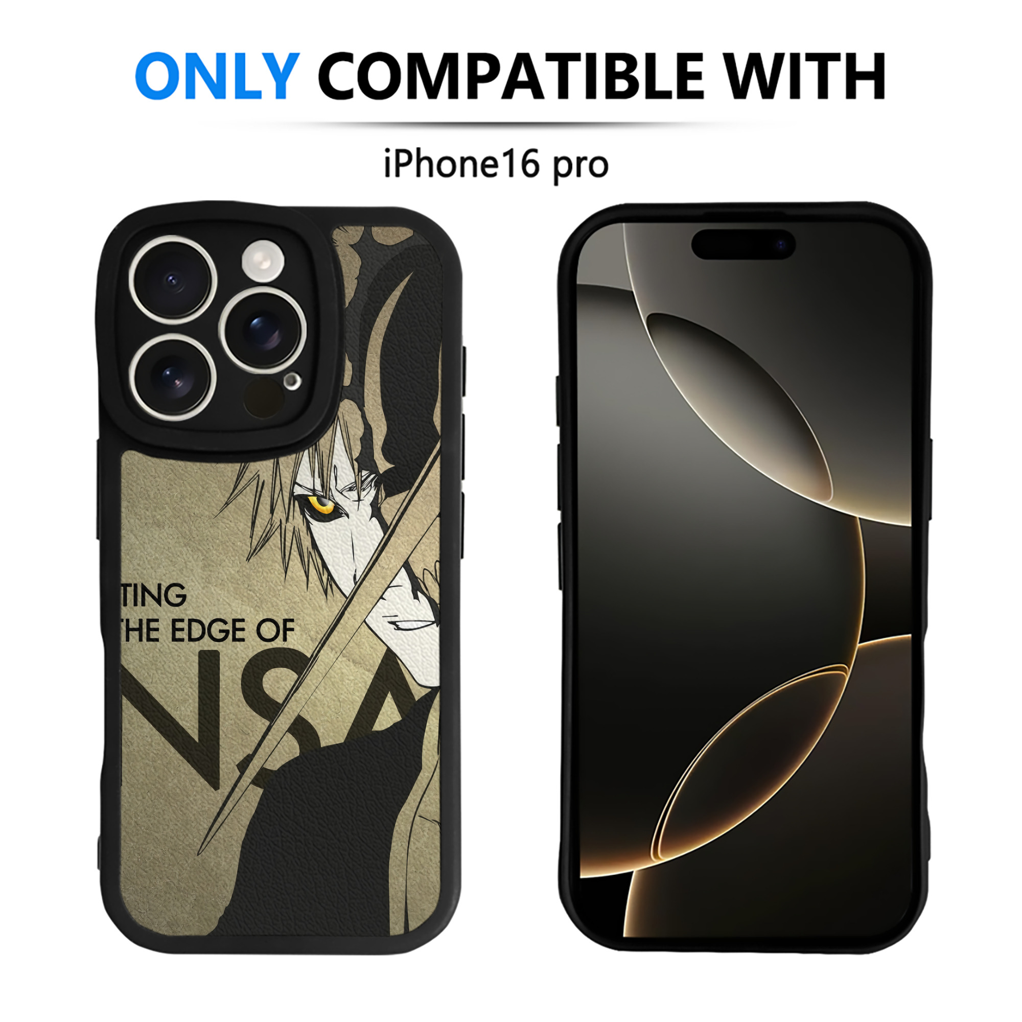（画像用） ブリーチ BLEACH 【iPhone 16シリーズ対応】シリコンスマホケース（レザー調） 材質：シリコン